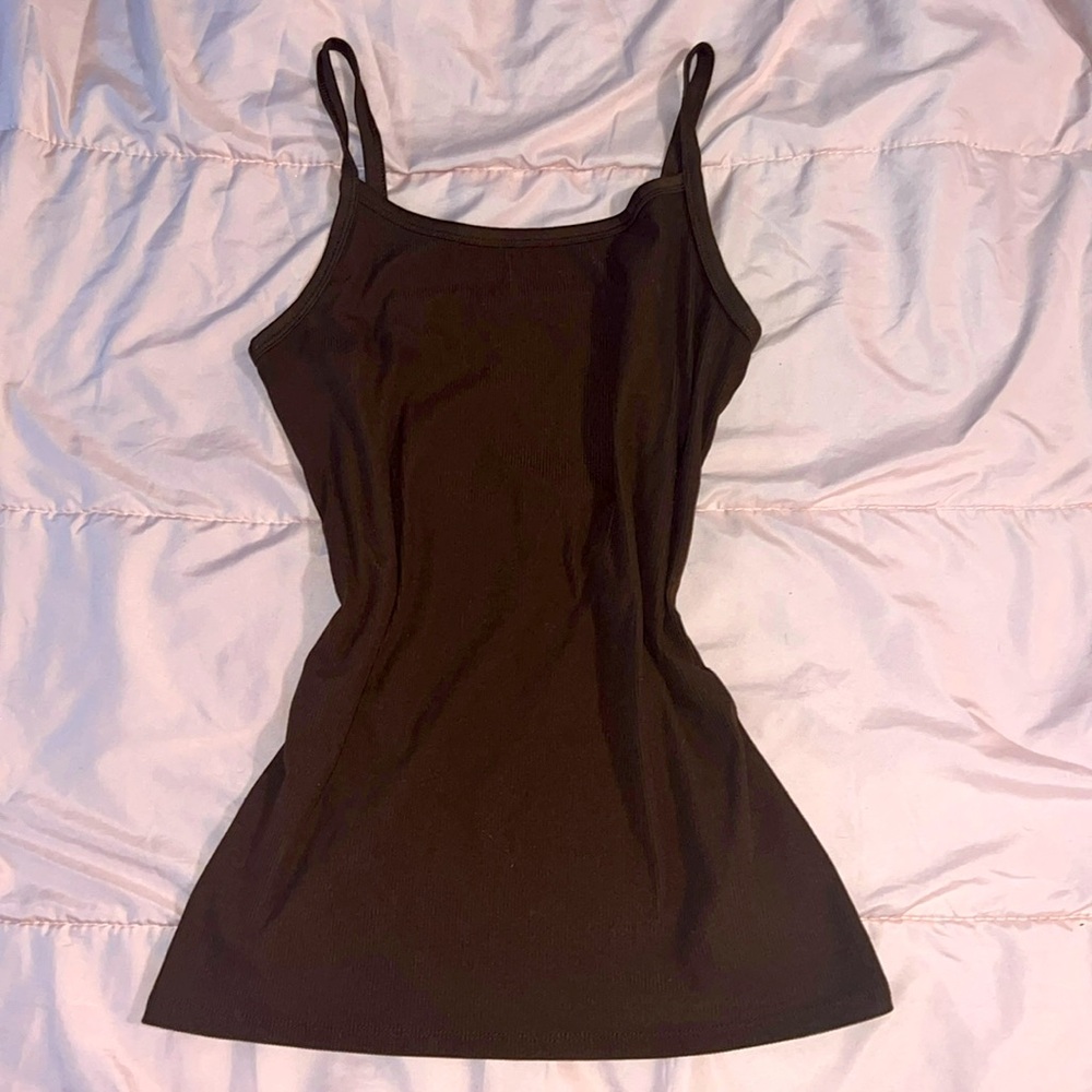 brown womens tank top (very stretchy)